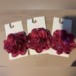 Girl Large Flower Barrette - 3 - New!